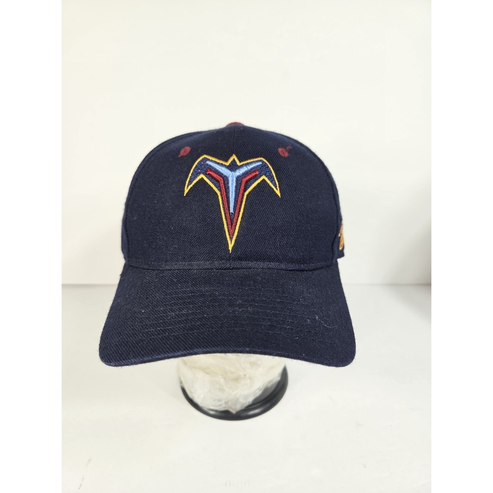 Vintage Atlanta Thrashers Fitted Hat Zephyr NHL Hockey Navy Blue 7 1/4 Rare
